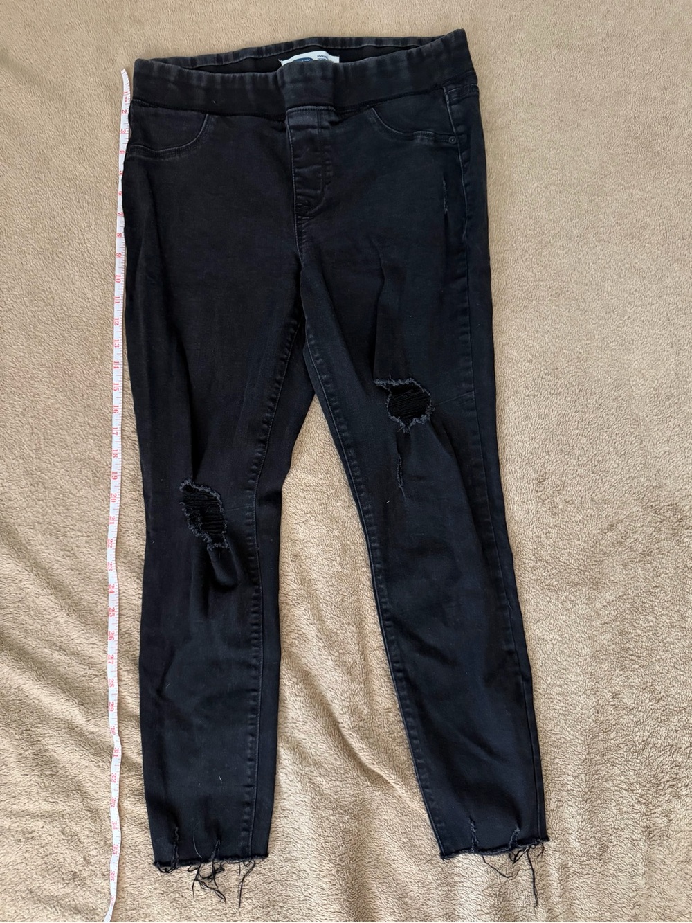 Old Navy Black Ripped Skinny Jeans